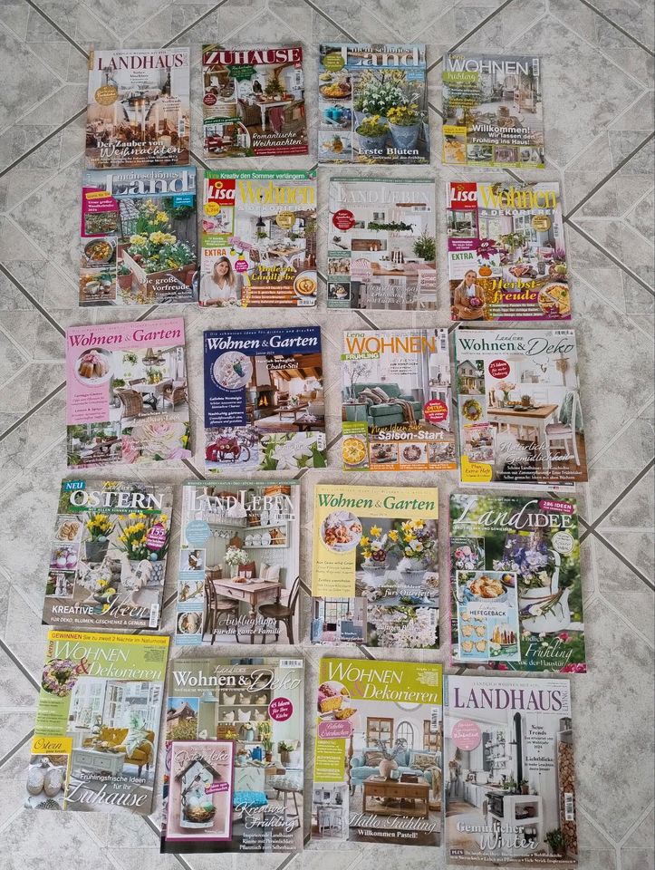 Wohnzeitschriften Gartenzeitschriften 20 Stück in Kummerfeld