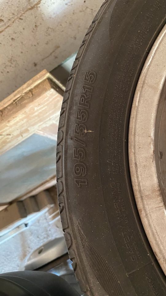 Alufelgen Polo 9N original Sommerreifen 195/55 R15 in Rostock