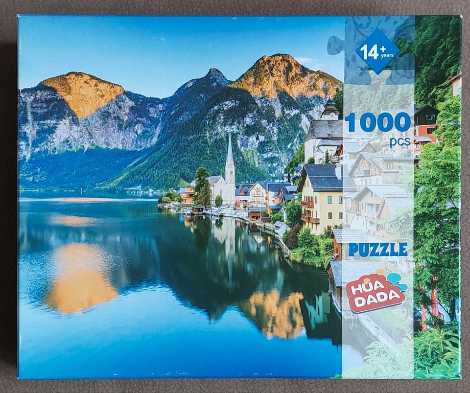 HUADADA PUZZLE 1000 Teile! Hallstatt Village in Erlenbach am Main 