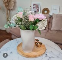 H&M Home Vase asymmetrisch Beige Steingut Bergedorf - Hamburg Allermöhe  Vorschau