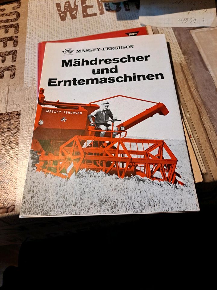 Betriebsanleitung Prospekte MF Massey Ferguson Oldtimer Traktor in Wadern