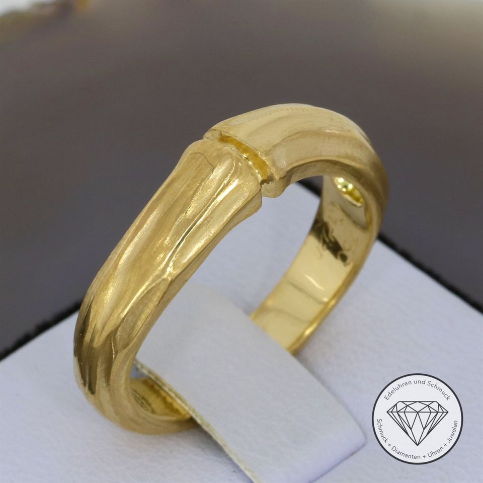 Rare CARTIER "Bamboo" Vintage Ring 750 Gold 18 Kt XXYY M*199595 in Duisburg