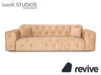 IconX STUDIOS Venus Samt Stoff Dreisitzer Beige Sofa Couch Lindenthal - Köln Lövenich Vorschau