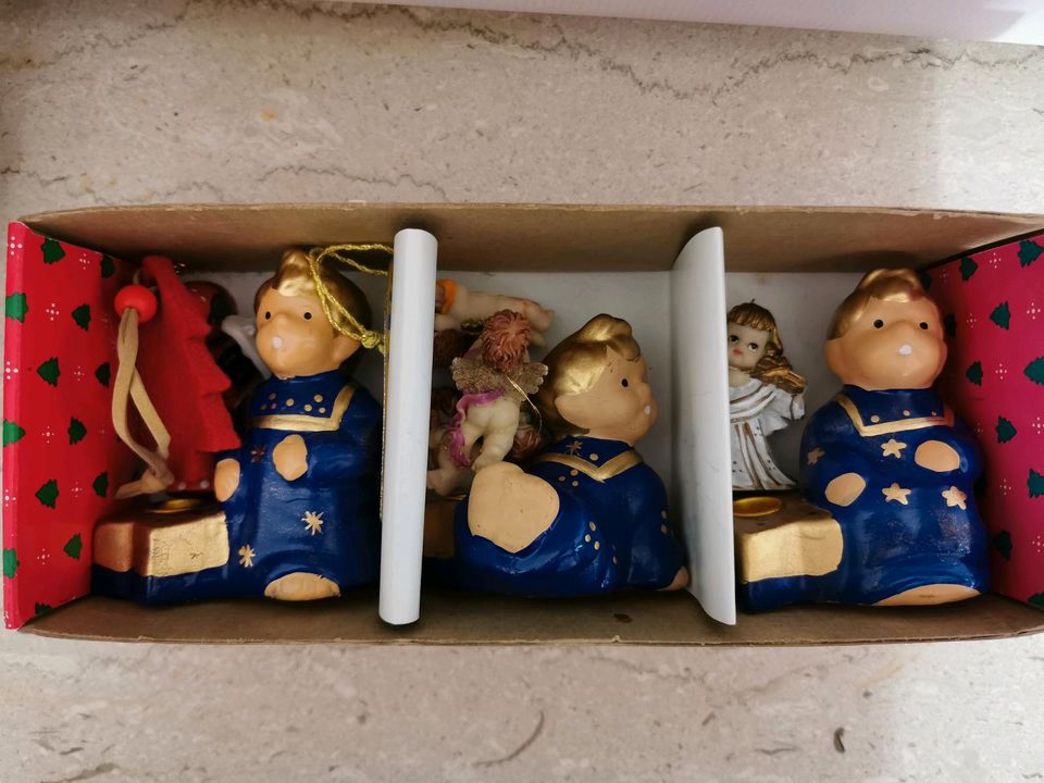 Kerzenhalter Figuren Weihnachten Vintage in Rosenfeld