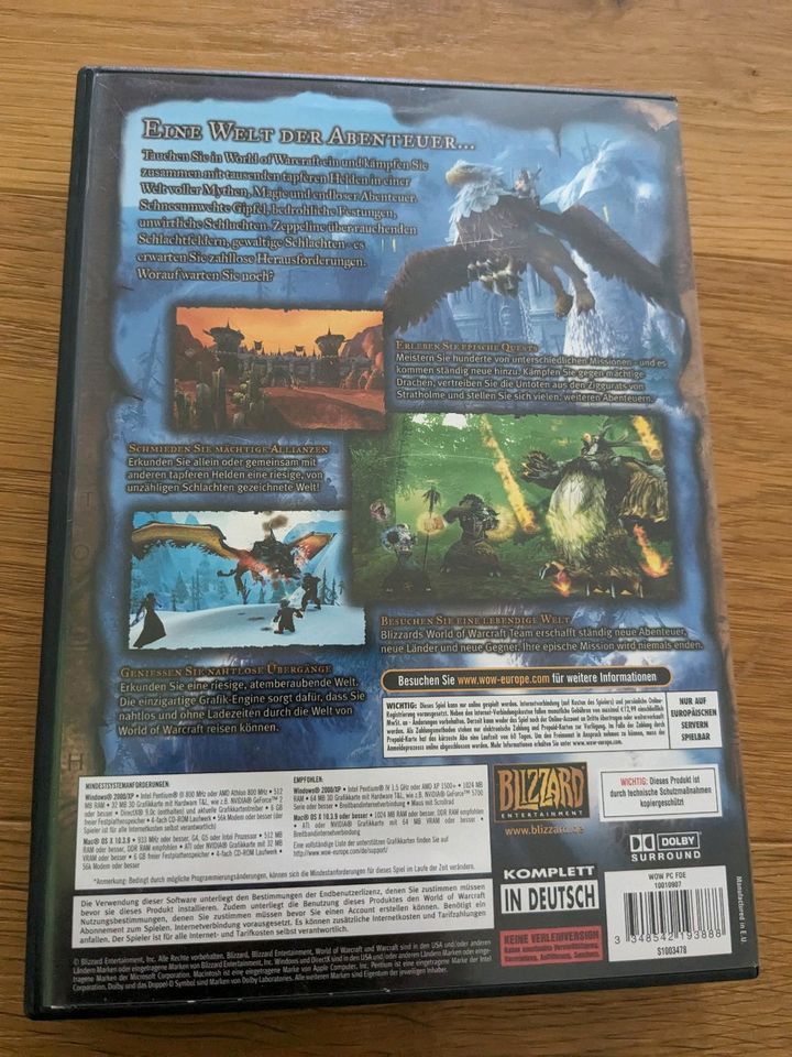 World of Warcraft PC MAC 5 CD-ROMs + Spielhandbuch in Vreden