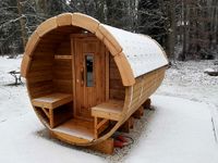 2.4 m Ø 1.97m Fasssauna, Saunafass, Gartensauna aus Thermo-Holz Berlin - Mitte Vorschau