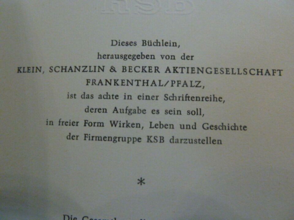 4x Büchlein KLEIN,SCHANZLIN&BECKER AKTIENGES. FRANKENTHAL/PFALZ in Schwäbisch Gmünd