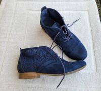 Halbschuhe, flache Sommerschuhe, blau, 37, wildleder Nordrhein-Westfalen - Bergkamen Vorschau