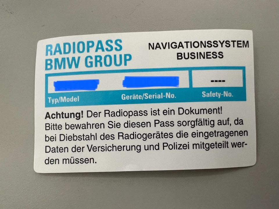 BMW Radio Business Navigation Z4 E85 in Dettingen an der Erms