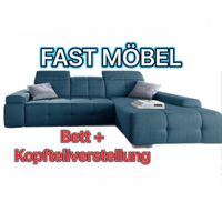 NEU! Ecksofa Mistral petrol ! Bett + Kopfteilverstellung Nordrhein-Westfalen - Löhne Vorschau