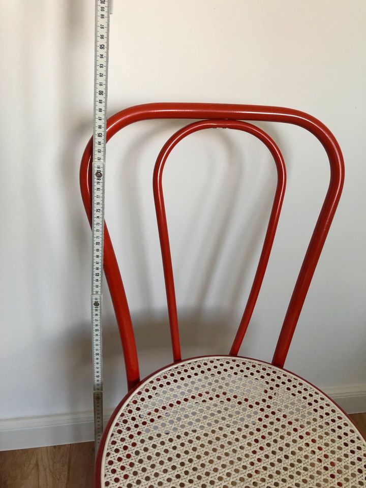 roter Stuhl , Sitzmöbel , Retro, Kleinmöbel in Herford