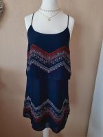 Only Sommer Trägerkleid Volant Marineblau boho Muster Midi Kleid Dresden - Coschütz/Gittersee Vorschau