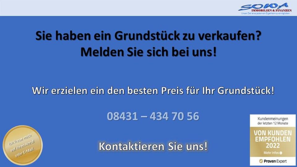 Grundstück zu verkaufen? Sprechen Sie mit den Immobilienprofis vor Ort! SOWA Immobilien & Finanzen in Vohburg an der Donau