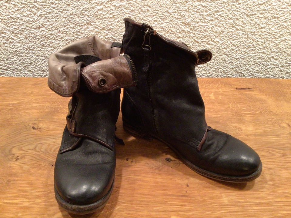 Stiefelette, Boots, Bikerstiefel mit Biegedraht. Airstep A.S.98 in Rotenburg