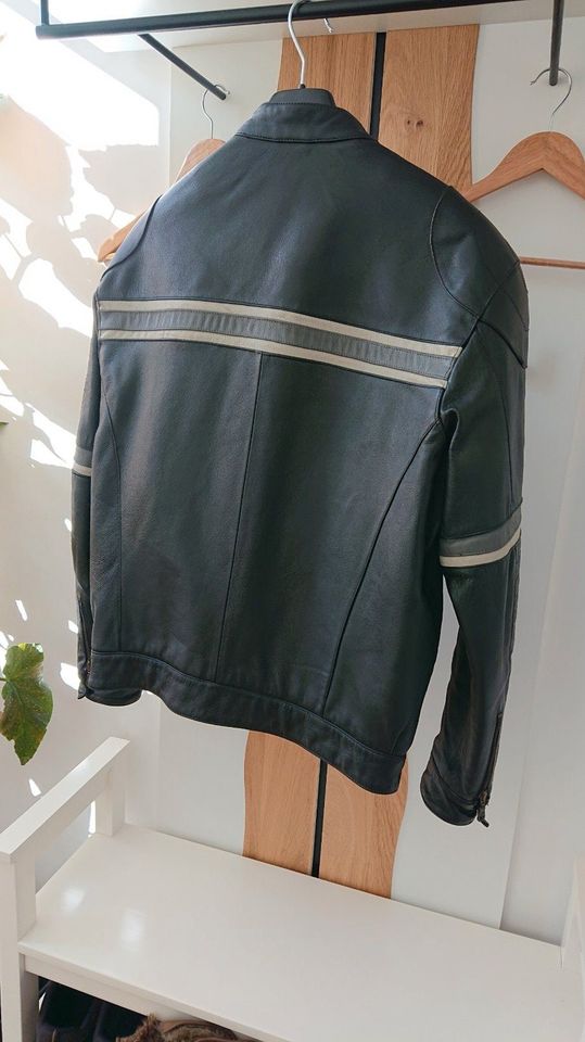 Biker Jacke -echtes Leder- für Herren Gr. 52 in Arnstadt