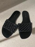 Zara Sandalen, Schläppchen schwarz 38 flechtriemen Nordrhein-Westfalen - Raesfeld Vorschau