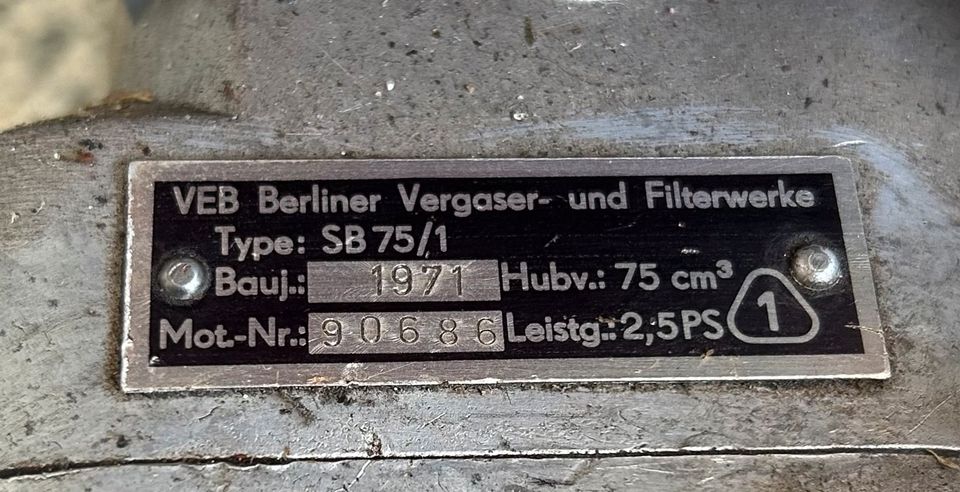 Tümmler DDR Bootsmotor. 2,5PS + Schraube in Königs Wusterhausen