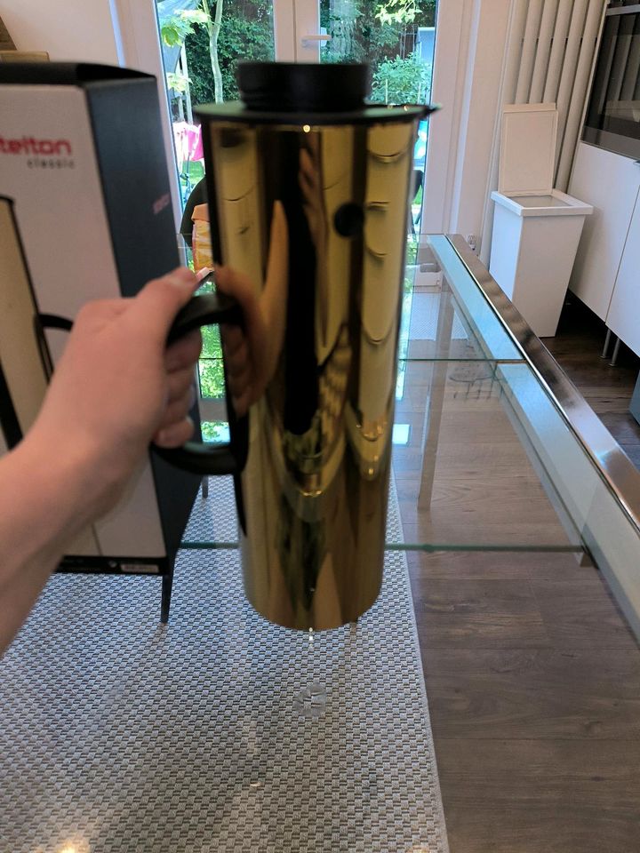 Stelton Kaffekanne Teekanne gold EM771 Liter in Duisburg