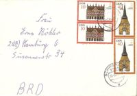 Brief DDR 2869 + 2871 DF Denkmalpflege - Rathaus Rostock Dresden Nordrhein-Westfalen - Kamen Vorschau