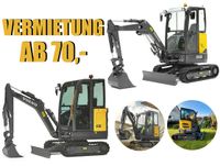 Minibagger zu vermieten 1,8t oder 2,5t *2021* Greifer, Baumaschine, Volvo Bagger Hessen - Schwalmstadt Vorschau