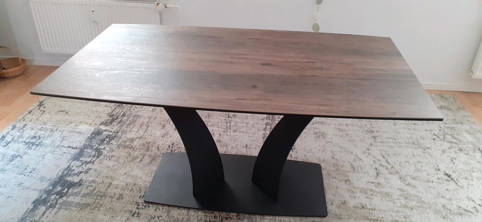 CASAVANTI Esstisch 160-240 x 95 cm schwarz /NB /Glaskeramik in Gehrden