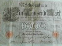 Reichsbanknote 1910 rote Siegel 1000 Euro Deutsches Reich Nordrhein-Westfalen - Hille Vorschau