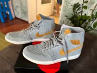 Nike Air Jordan 1 Retro Hi Flyknit Wolf Grey Neu! Bayern - Oberau Vorschau