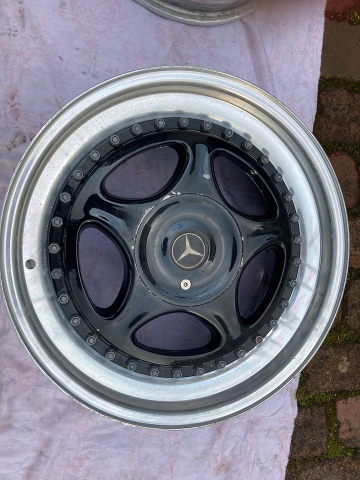 Alu-Felgen 2x 17"+ 2x16" Mercedes, Braid D850 schwarz 72553 zweit in Gelsenkirchen