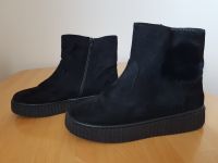 Stiefeletten Juliet Gr. 38 Veloursleder Schwarz Neuwertig Düsseldorf - Heerdt Vorschau