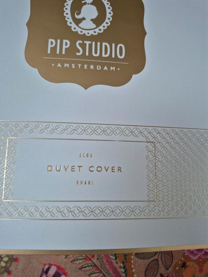 NEU Pip Studio Bettwäsche Alba blau khaki 155x200 o. 200x200 cm in Wetschen