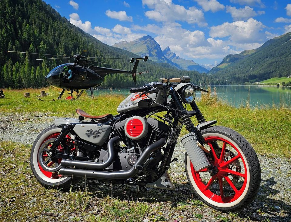 Harley-Davidson Iron 1200 Sportster Projekt Bike "Der rote Baron" in Meckenbeuren