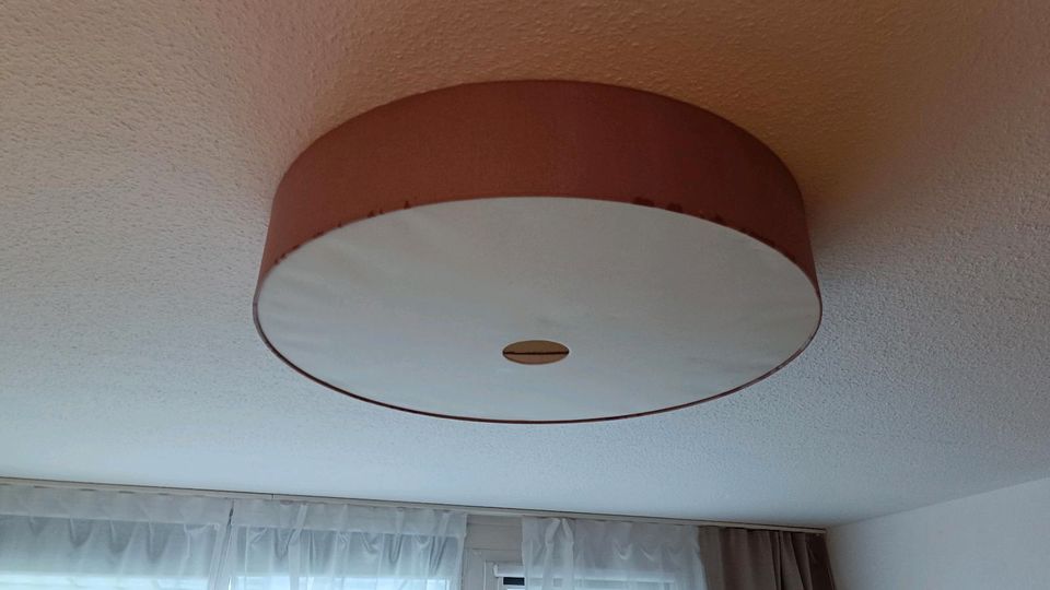 Deckenlampe  Form : Rund  Farbe: Beige  Schirm:  Durchmesser: 80 in Grevenbroich