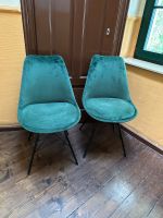 2 grüne Stühle mit Samtbezug Leipzig - Möckern Vorschau