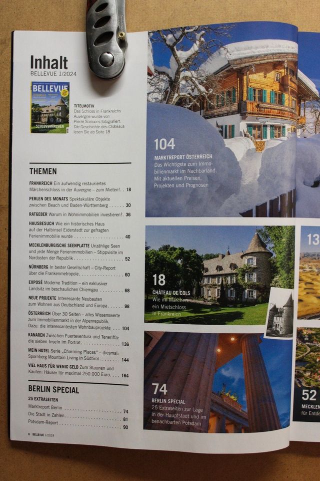 Bellevue  - Immobilien Magazin Ausgabe 1 - 2024 UNGELESEN in Hamburg