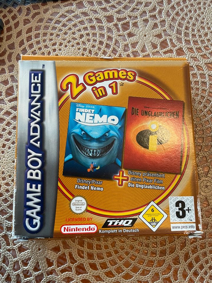 Gameboy Advance 2 in 1 Die Unglaublichen & Findet Nemo inkl. OVP in Kiel