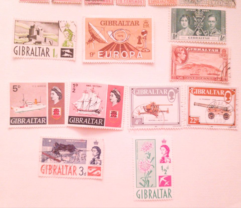 Gibraltar alte stamps in Krackow