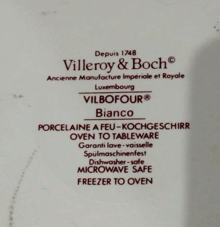 Villeroy & Boch Auflaufform Bianco ca 41 x 26,5 cm oval in Perl