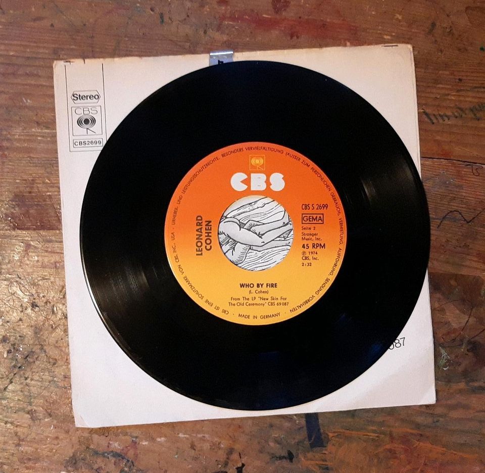 Vinyl Single: Leonard Cohen: Lover Lover Lover in Biebergemünd