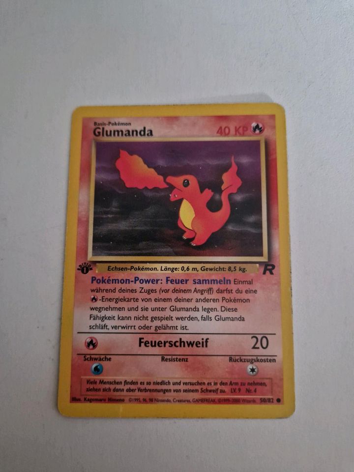 Pokemon Glumanda Charmander 1st edition team Rocket in Waldböckelheim