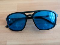 Sonnenbrille - schwarz mit blauen Brillen Gläsern Thüringen - Blankenhain Vorschau