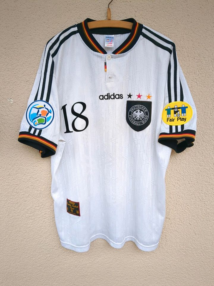 Adidas DFB Deutschland Trikot EM 1996 Größe XXL Klinsmann in Leipzig