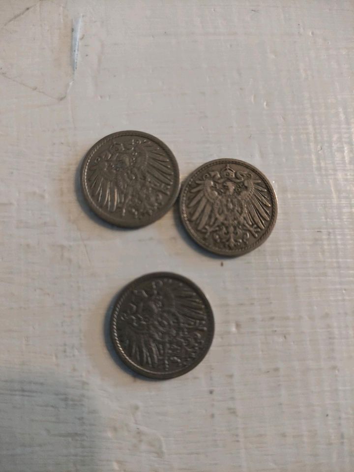 Reichsmark 5 Pfennige von 1900-1909 in Flensburg