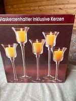 5 Kerzenhalter aus Glas inkl. Kerzen in gelb. Kr. Passau - Passau Vorschau