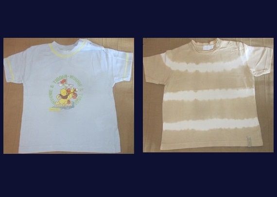 Gr.86 2 T-Shirts: blau + Winnie Pu Disney C&A / Farbverlauf Mexx in Einbeck