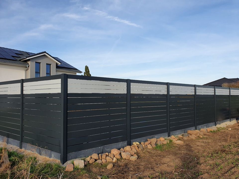 Alu Sichtschutzzaun Aluminium Zaun Alu Zaune Palisadenzaun in Peine