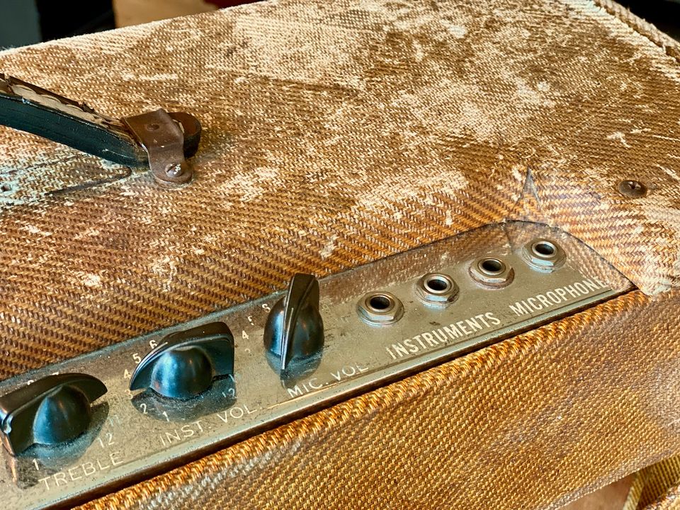 1953 Fender Tweed Twin Low Power 5C8 Wide Panel 2x12 in Bocholt