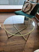 Couchtisch Glas gold 90 cm Beistelltisch Tisch Nordrhein-Westfalen - Löhne Vorschau