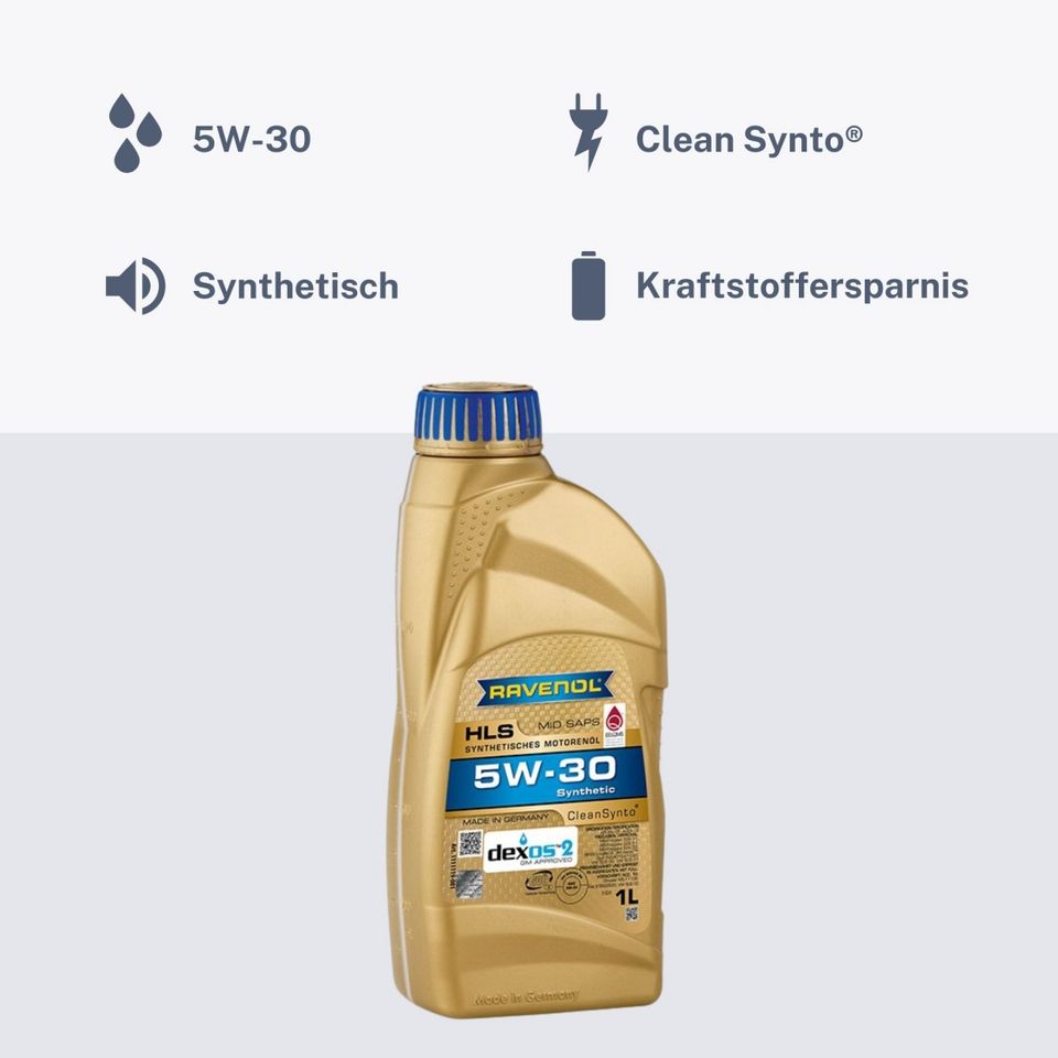 (15.00€/1l) Ravenol HLS SAE 5W-30 Leichtlauf Motoröl Motorenöl 1L in Bonn