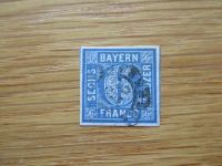 Briefmarken Bayern Mi 6 II gestemelt Herzogtum Lauenburg - Mölln Vorschau