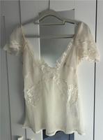 Asos Design bluse mit spitzen und volantärmeln gr.36 Hessen - Mörfelden-Walldorf Vorschau